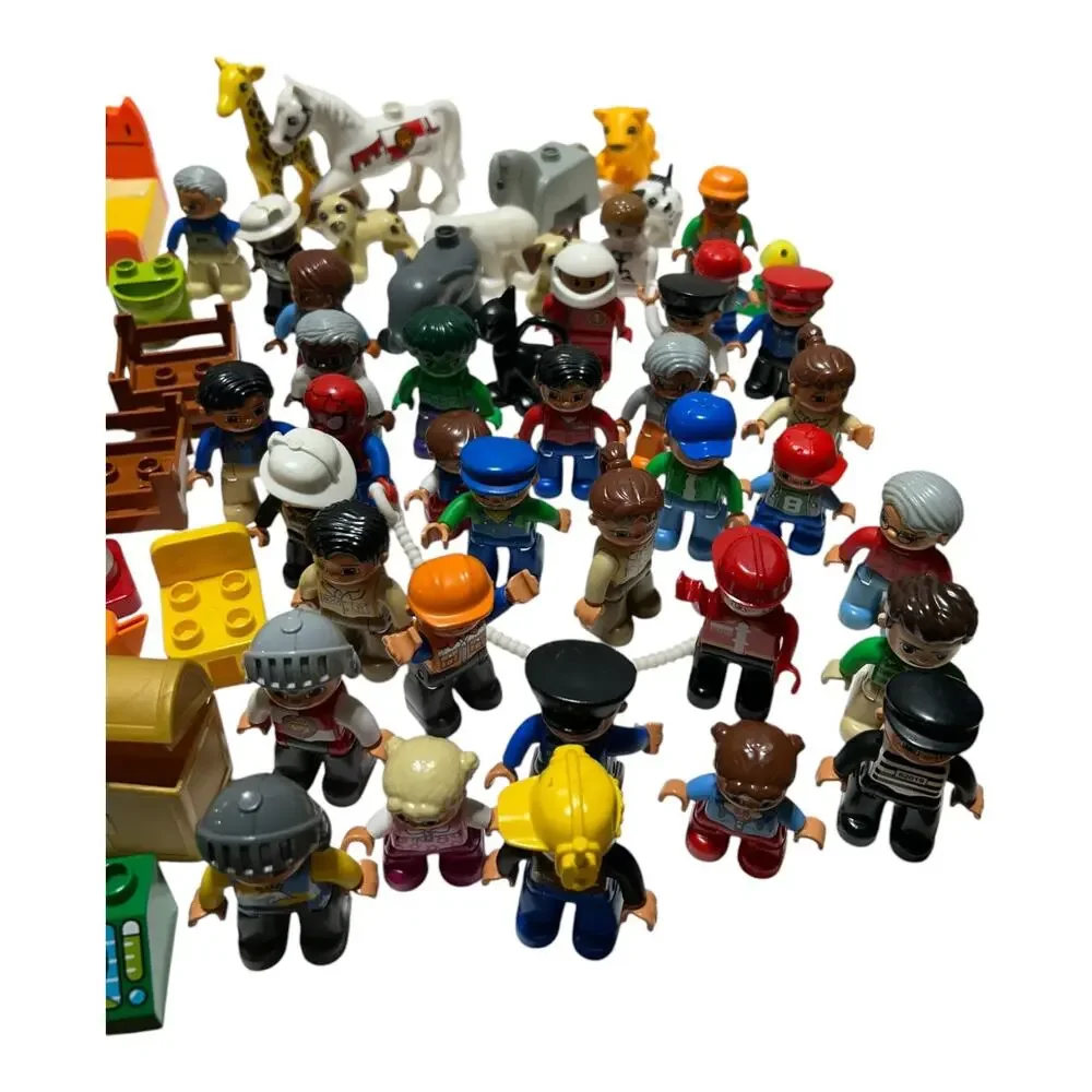 Large Lot Lego Duplo People Figures Animals Vehicles Superheroes Food Furniture - Picture 2 of 7